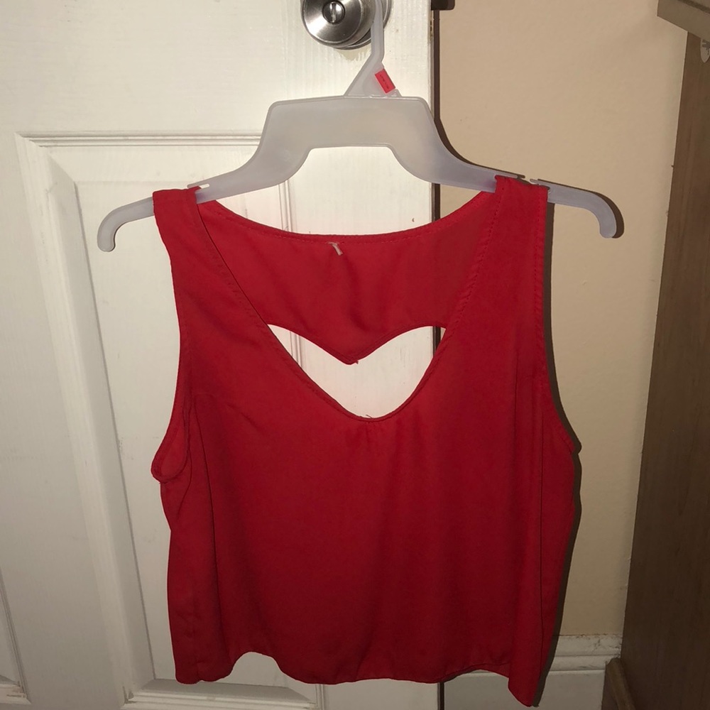 red blouse